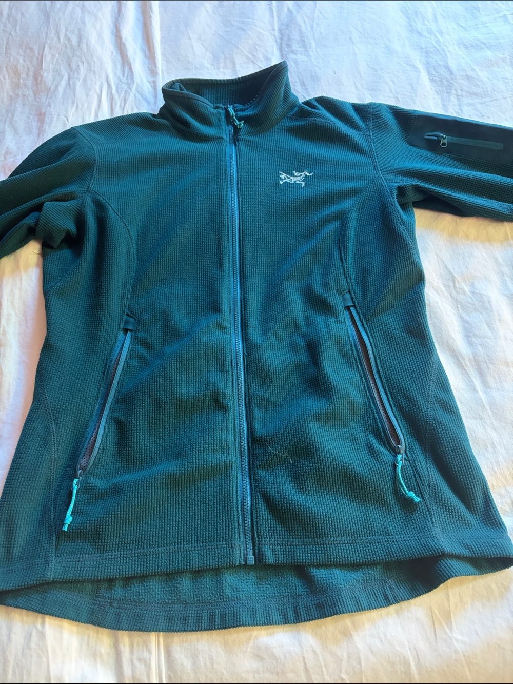 Arc'teryx Women’s Teal Full-Zip Fleece Jacket